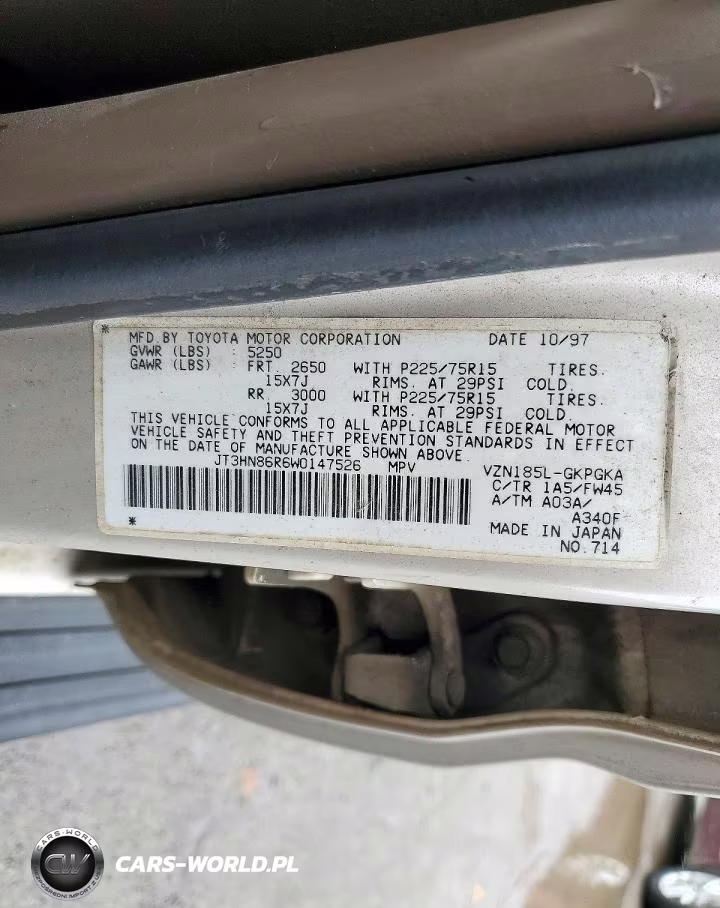 1998 Toyota 4Runner Sr5 VIN:JT3HN86R6W0147526 - 13