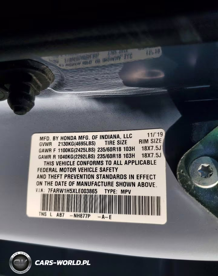 2020 Honda Cr-V Ex VIN:7FARW1H5XLE003865 - 13