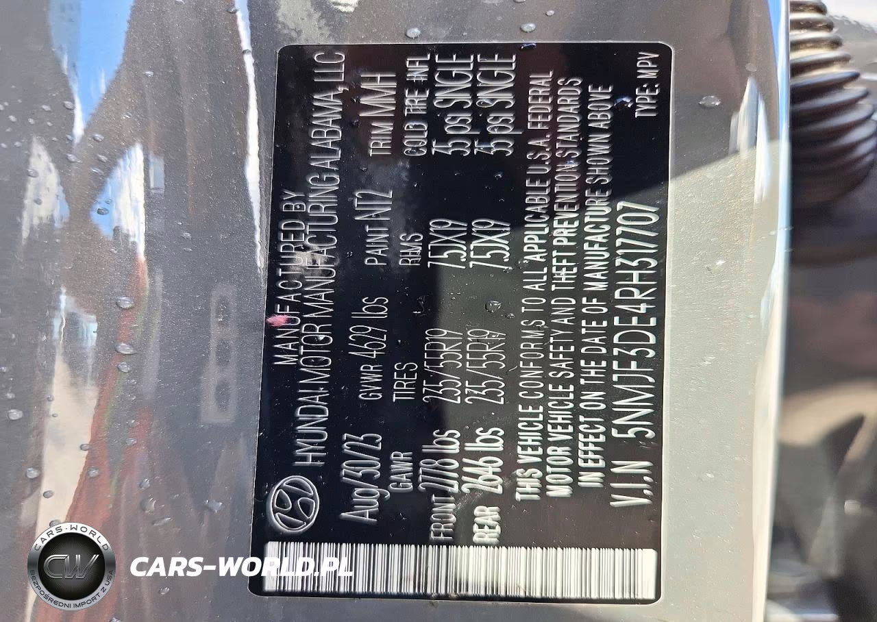 2024 Hyundai Tucson Sel VIN:5NMJF3DE4RH317707 - 14