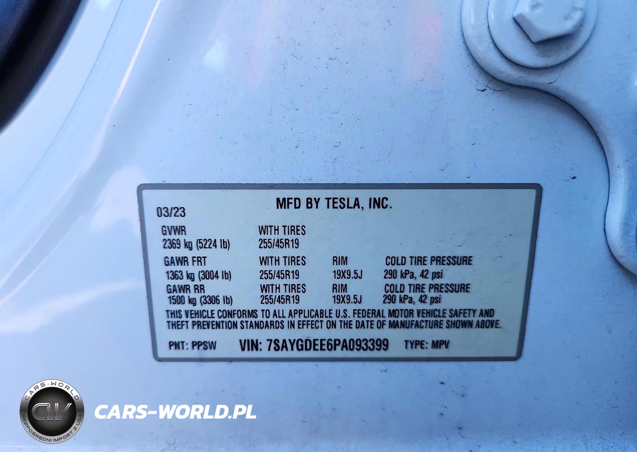 2023 Tesla Model Y VIN:7SAYGDEE6PA093399 - 14