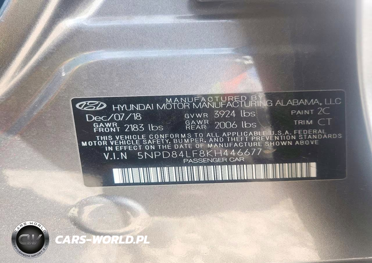 2019 Hyundai Elantra Value Edition VIN:5NPD84LF8KH446677 - 12