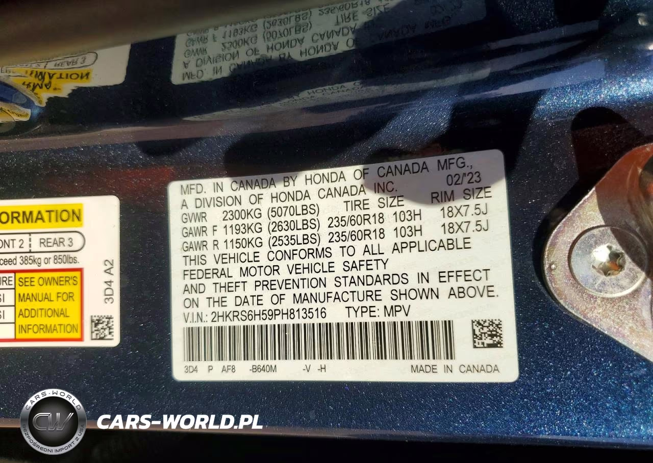 2023 Honda Cr-V Sport VIN:2HKRS6H59PH813516 - 13