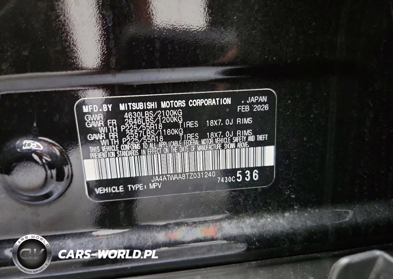 2026 Mitsubishi Eclipse Cross Se VIN:JA4ATWAA8TZ031240 - 13