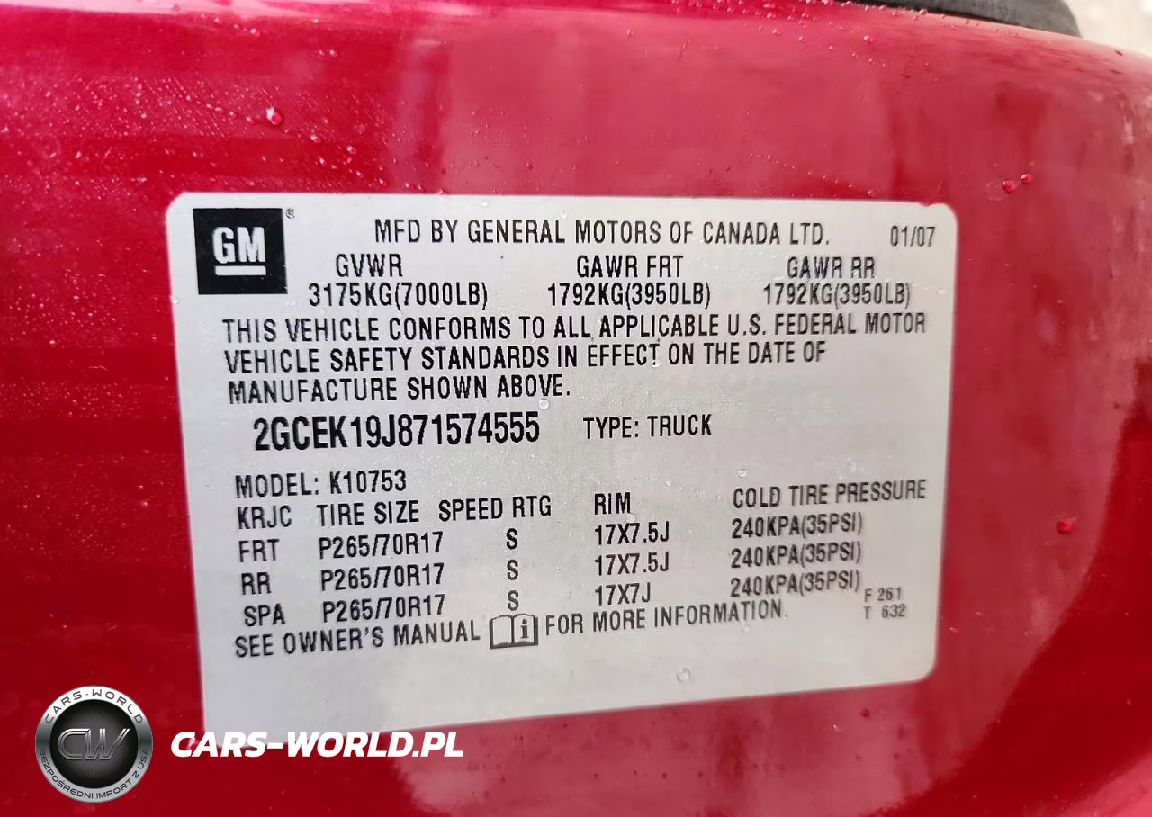 2007 Chevrolet Silverado K1500 VIN:2GCEK19J871574555 - 12