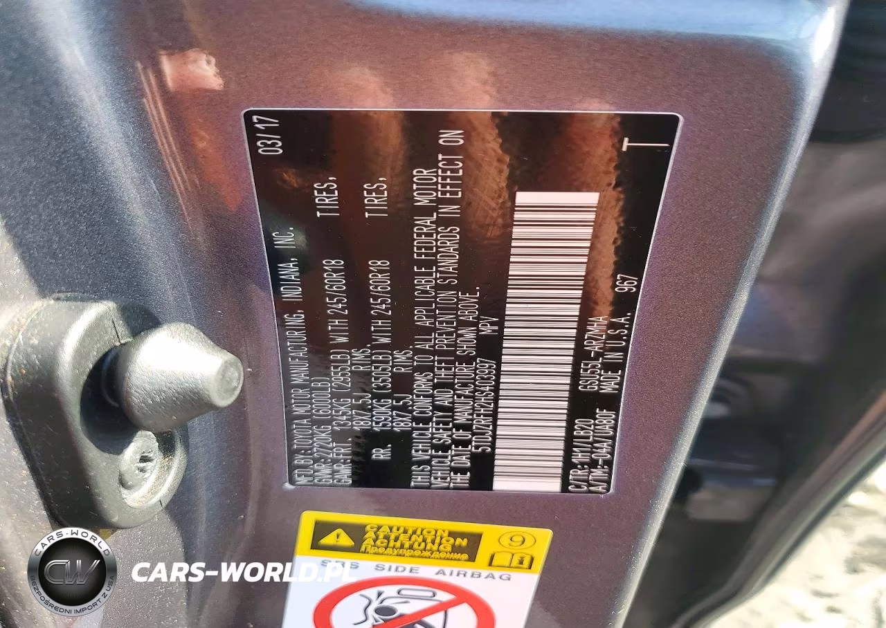 2017 Toyota Highlander Xle VIN:5TDJZRFH2HS403997 - 13
