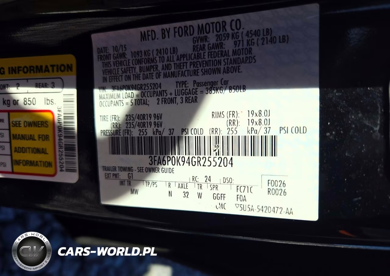 2016 Ford Fusion Titanium VIN:3FA6P0K94GR255204 - 13