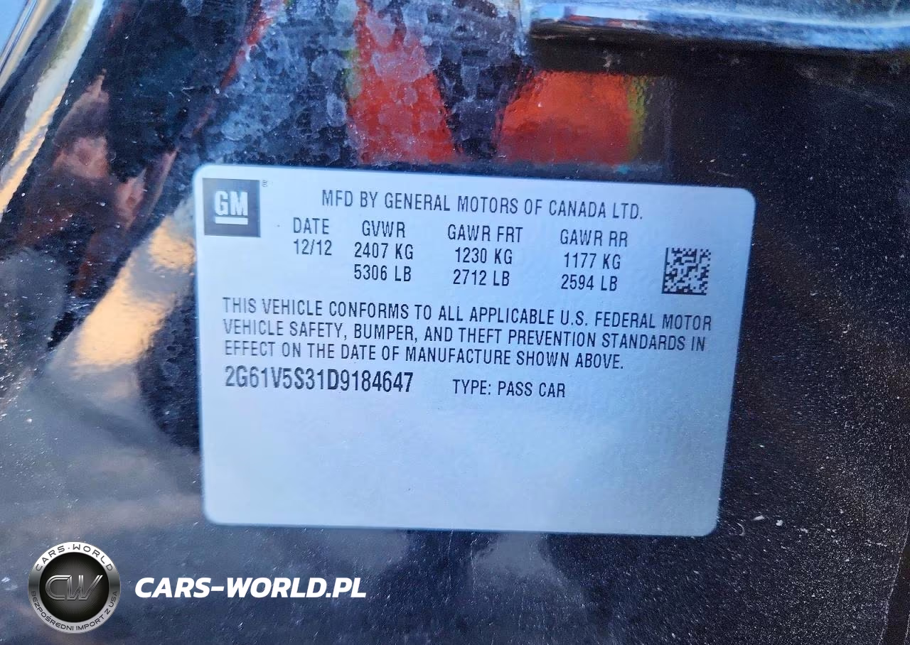 2013 Cadillac Xts Platinum VIN:2G61V5S31D9184647 - 12