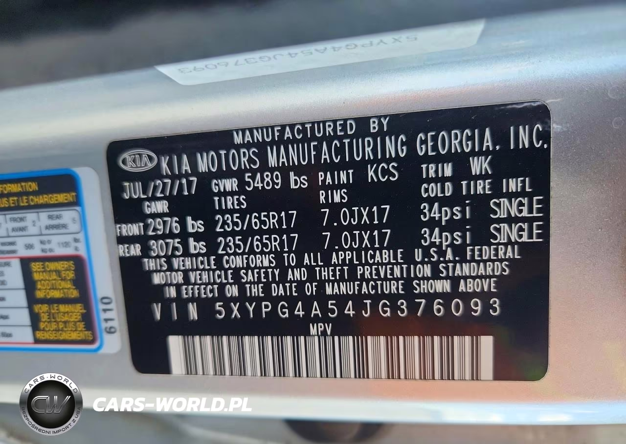 2018 Kia Sorento Lx V6 VIN:5XYPG4A54JG376093 - 13