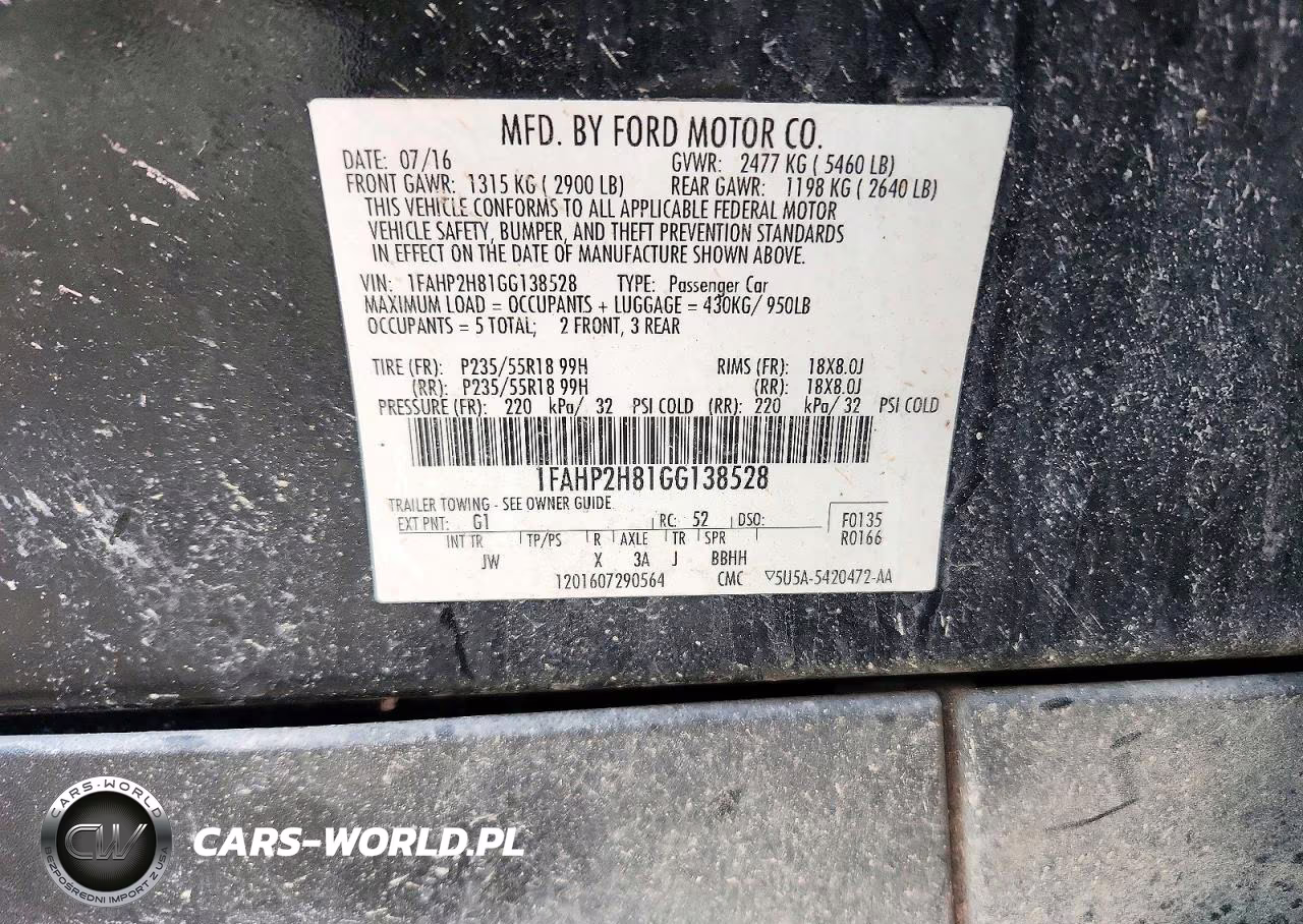 2016 Ford Taurus Sel VIN:1FAHP2H81GG138528 - 12