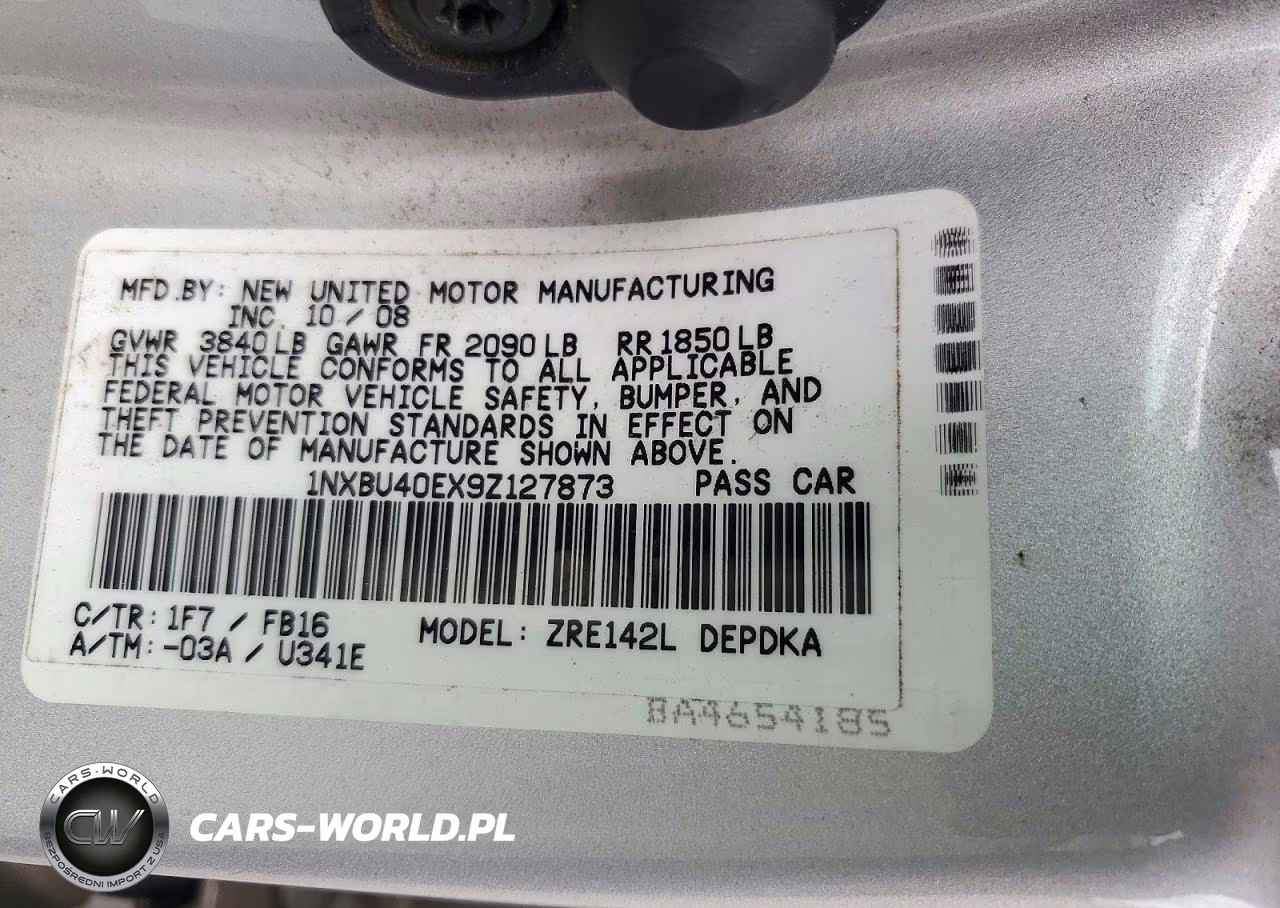 2009 Toyota Corolla Le VIN:1NXBU40EX9Z127873 - 12
