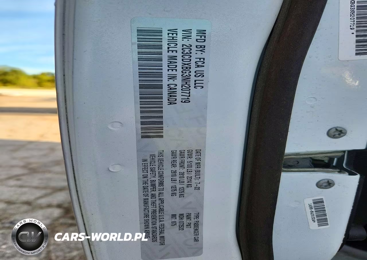 2022 Dodge Charger Sxt VIN:2C3CDXBG3NH207719 - 12