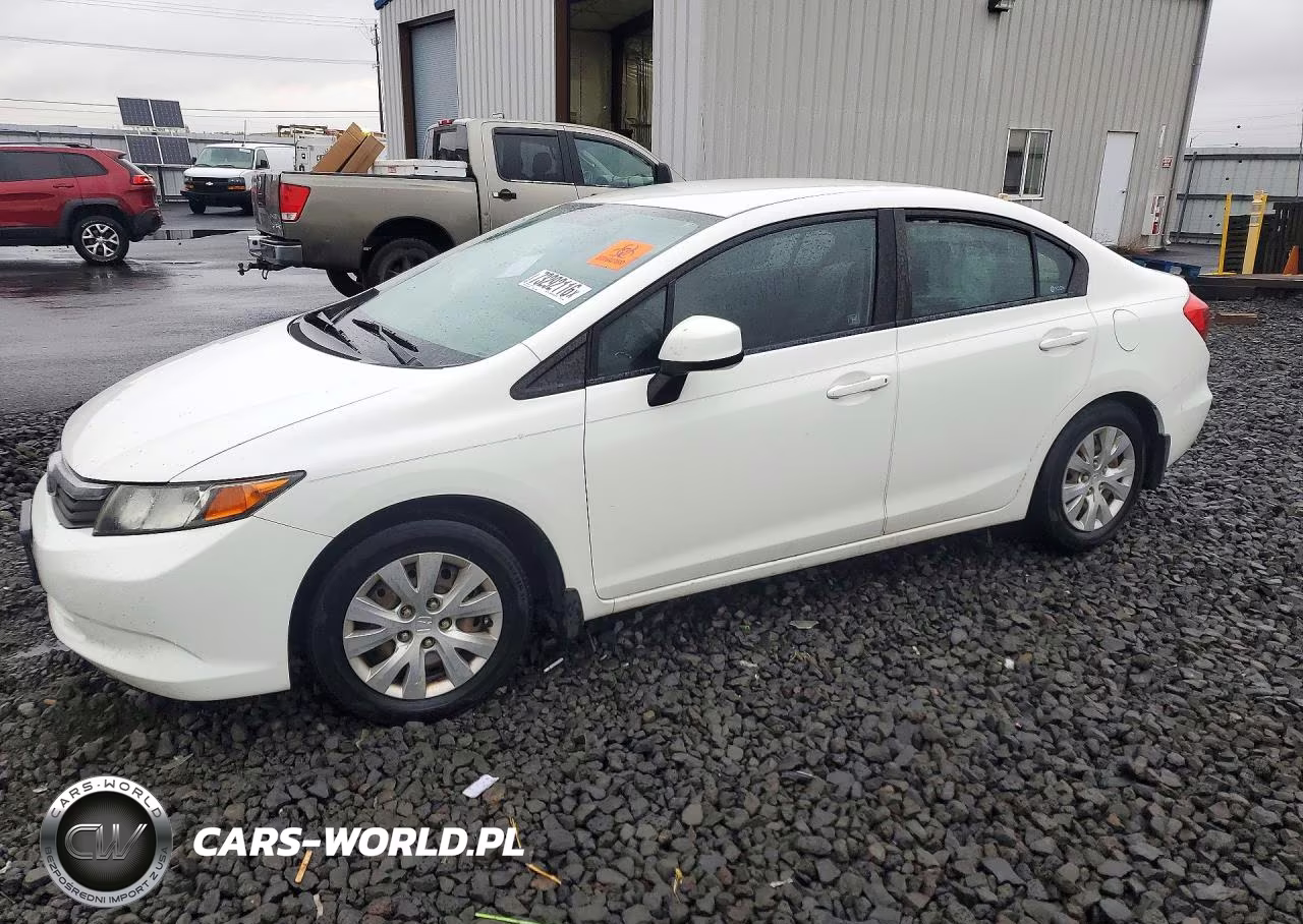 2012 Honda Civic Lx VIN:2HGFB2F52CH574460 - 1