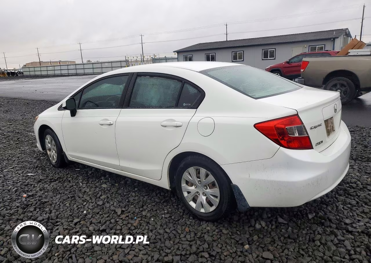 2012 Honda Civic Lx VIN:2HGFB2F52CH574460 - 2