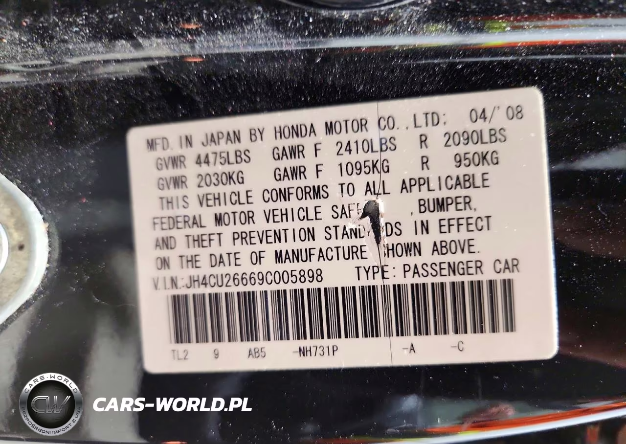 2009 Acura Tsx VIN:JH4CU26669C005898 - 12