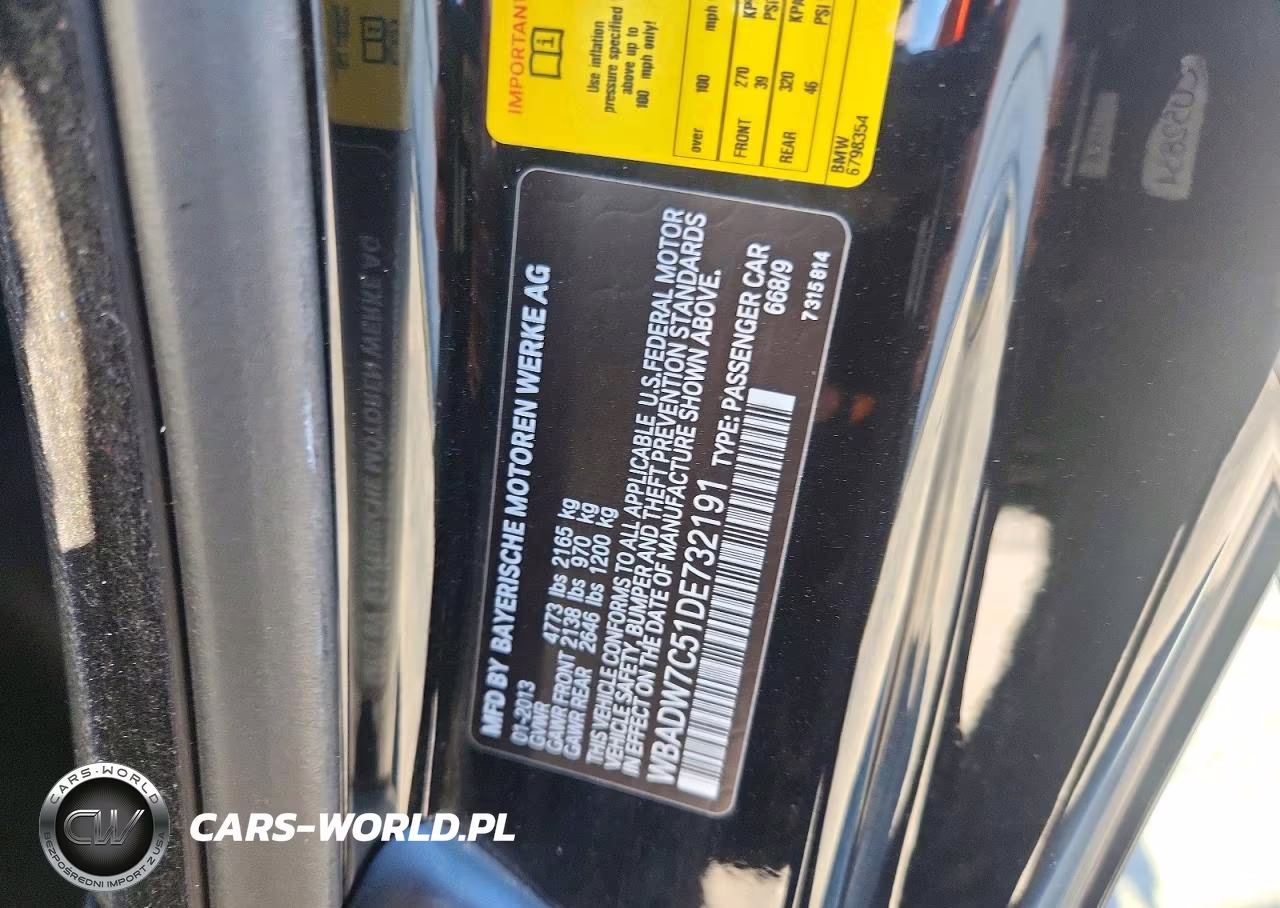 2013 BMW 328 I Sulev VIN:WBADW7C51DE732191 - 12