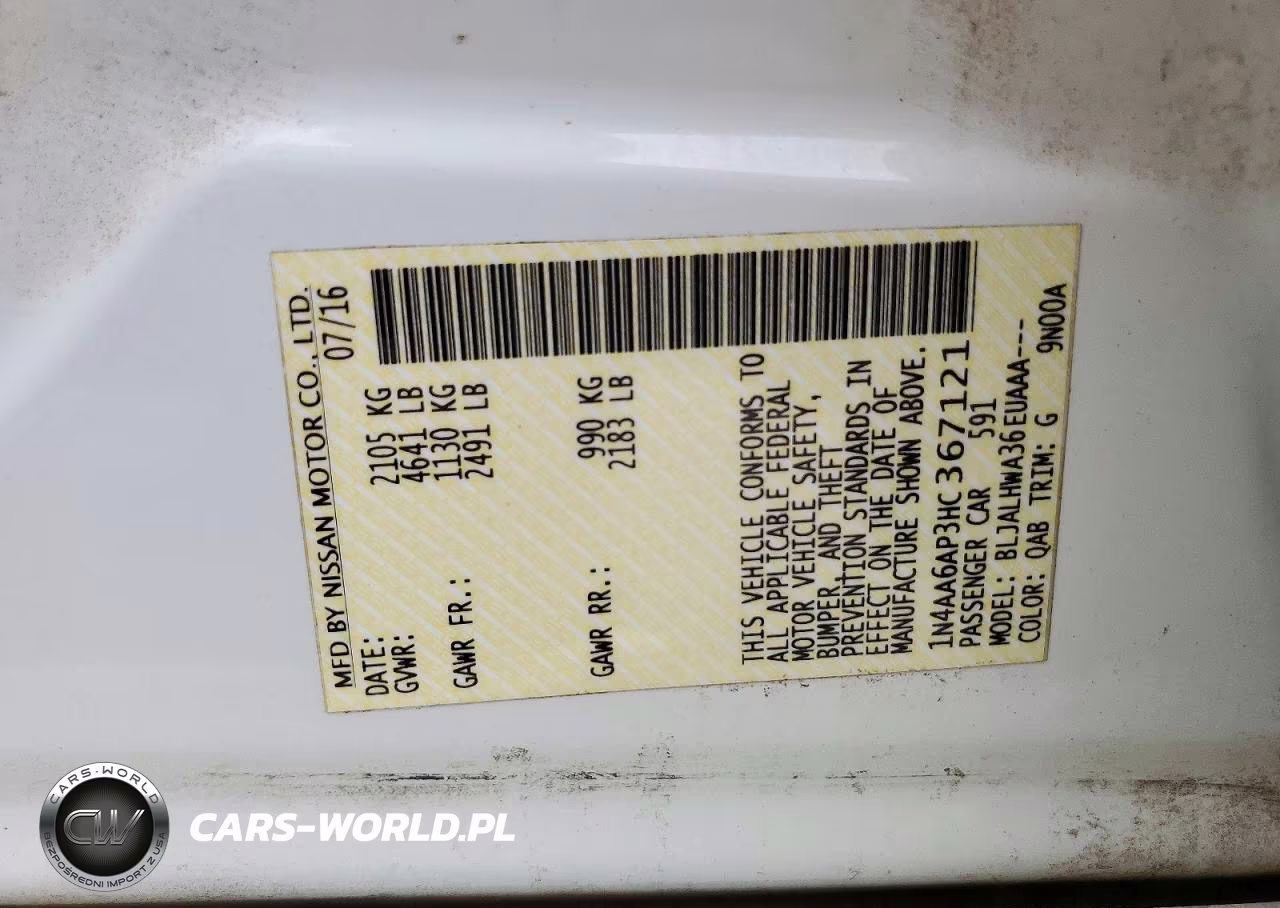 2017 NISSAN MAXIMA 3.5 PLATINUM VIN:1N4AA6AP3HC367121 - 12