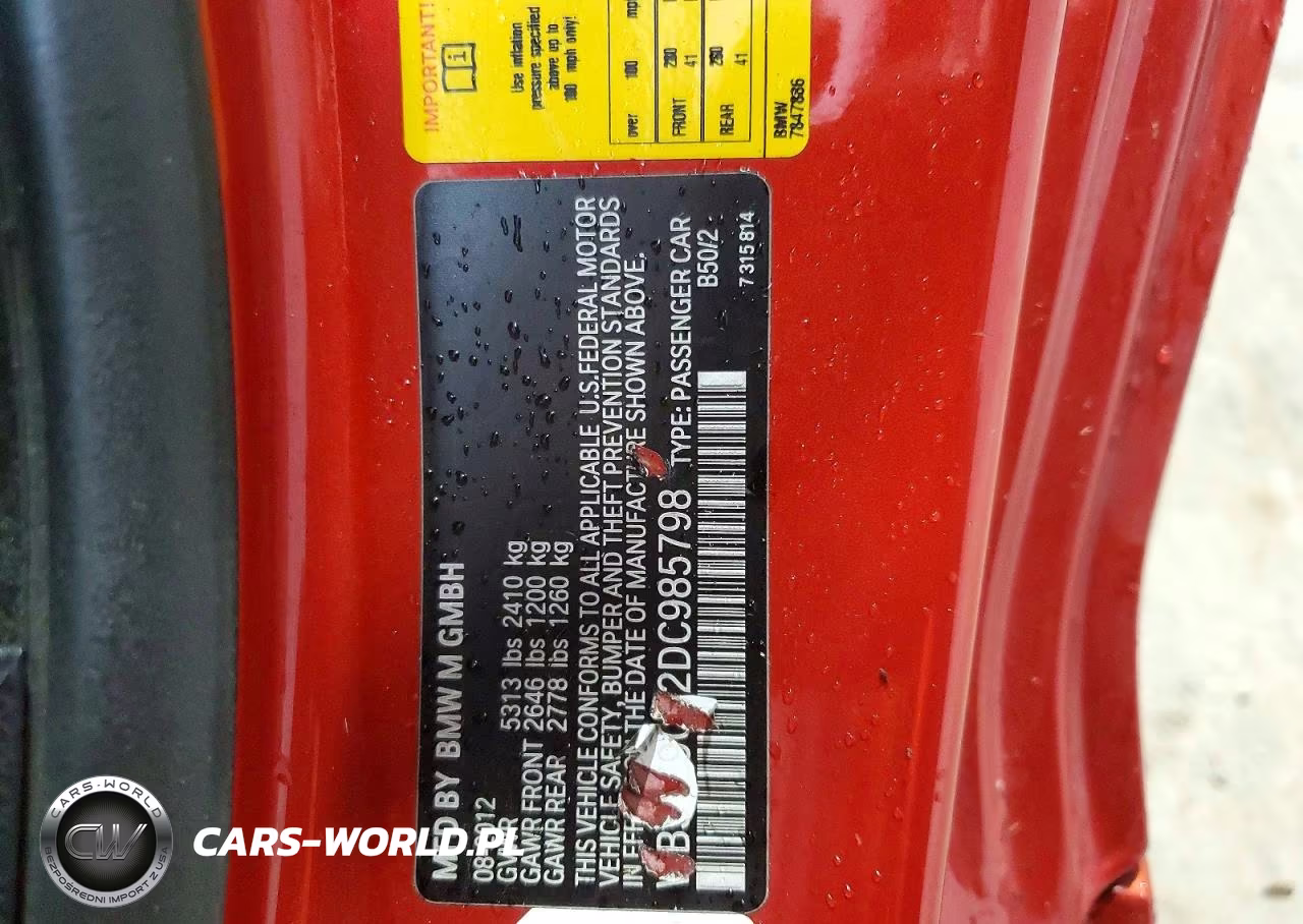 2013 BMW M6 VIN:WBSLZ9C52DC985798 - 12