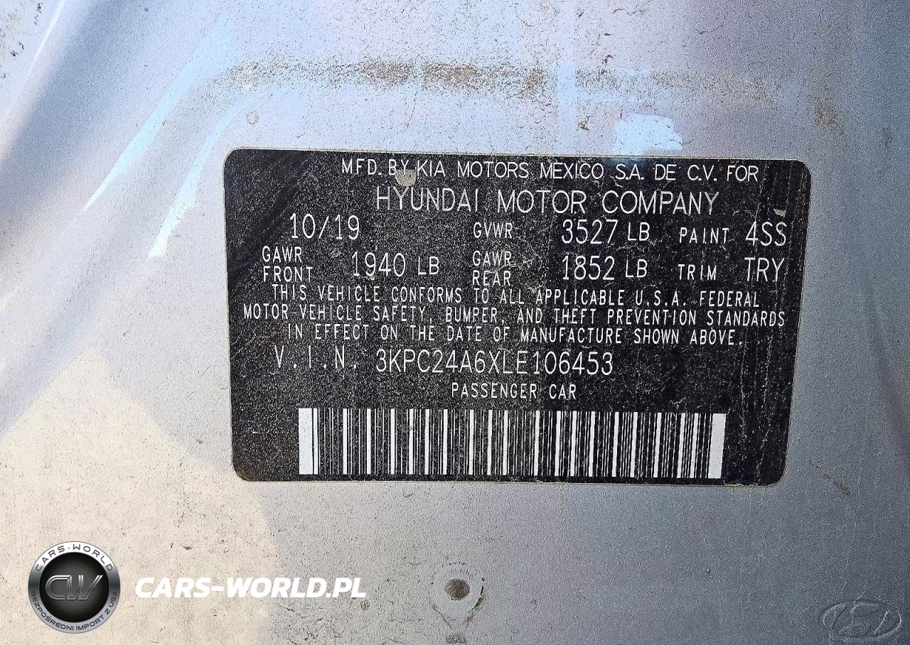 2020 Hyundai Accent Se VIN:3KPC24A6XLE106453 - 12