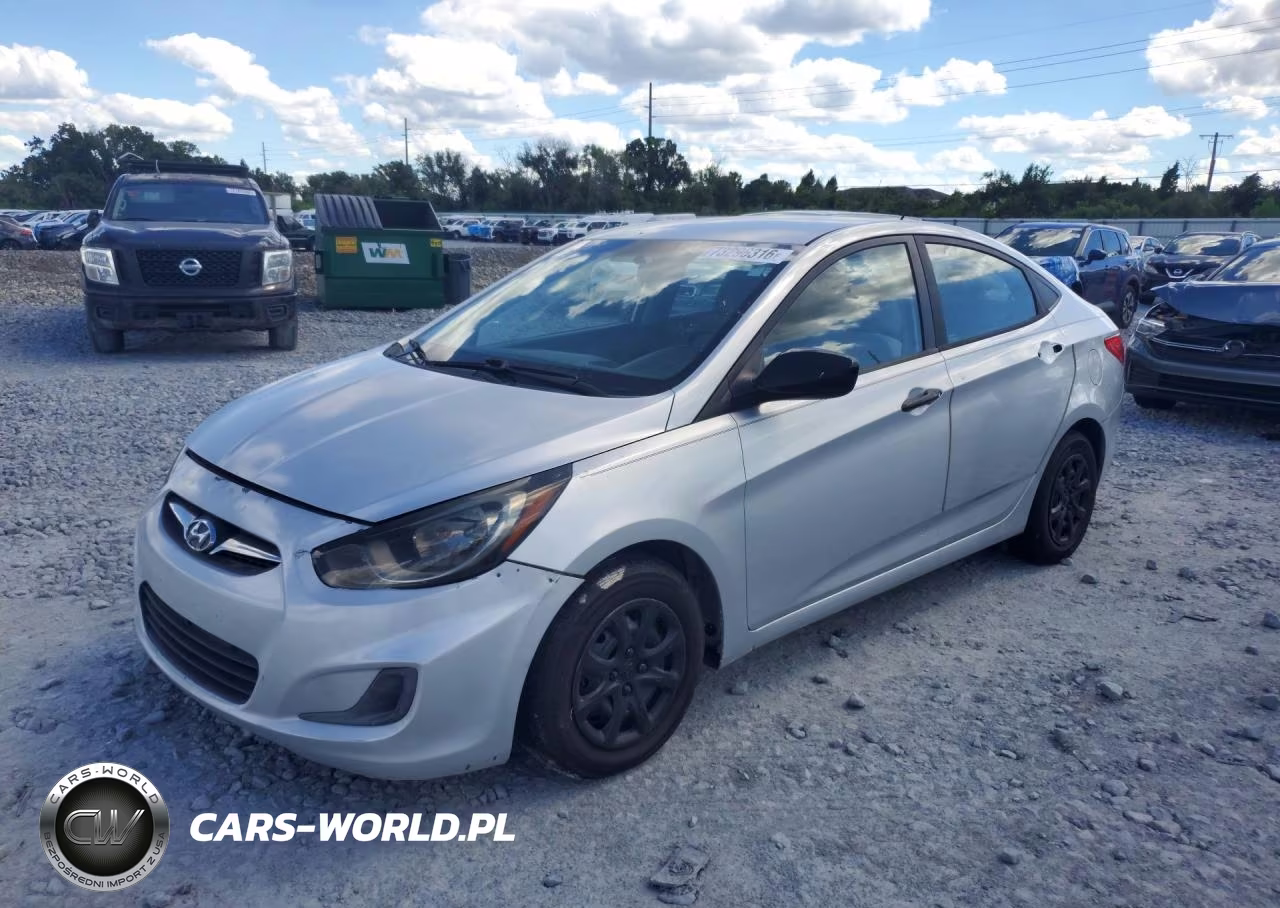 2014 Hyundai Accent Gls VIN:KMHCT4AE1EU589528 - 1