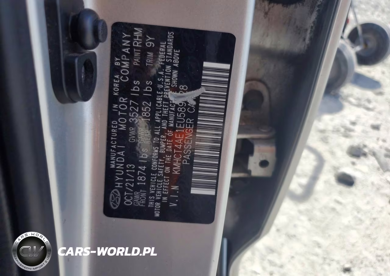 2014 Hyundai Accent Gls VIN:KMHCT4AE1EU589528 - 13