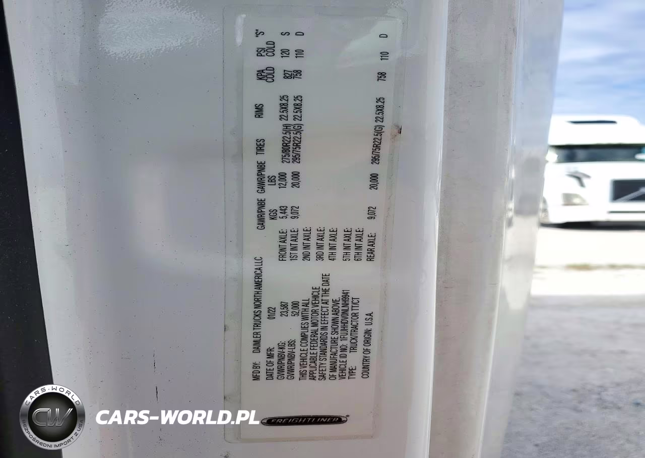 2022 Freightliner Cascadia 126 Semi Truck VIN:1FUJHHDV0NLNH9941 - 12