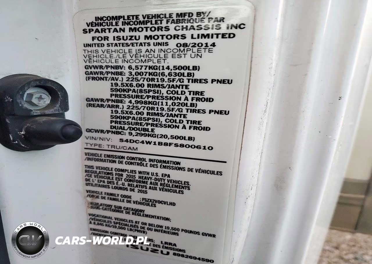 2015 Isuzu Npr Hd Box Truck VIN:54DC4W1B8FS800610 - 13