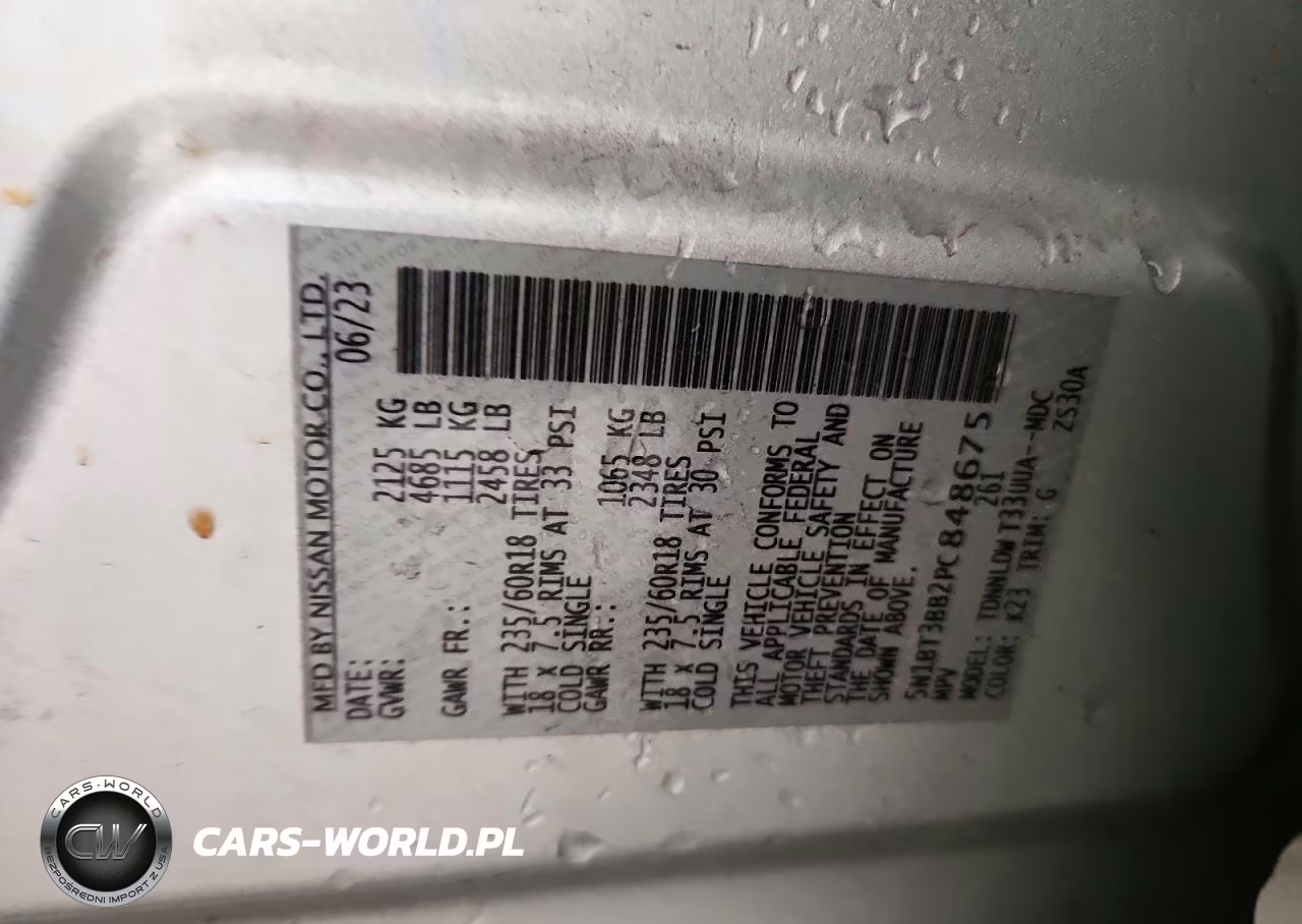 2023 Nissan Rogue Sv VIN:5N1BT3BB2PC848675 - 13
