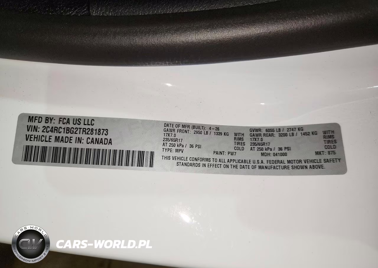 2026 Chrysler Pacifica Select VIN:2C4RC1BG2TR281873 - 13