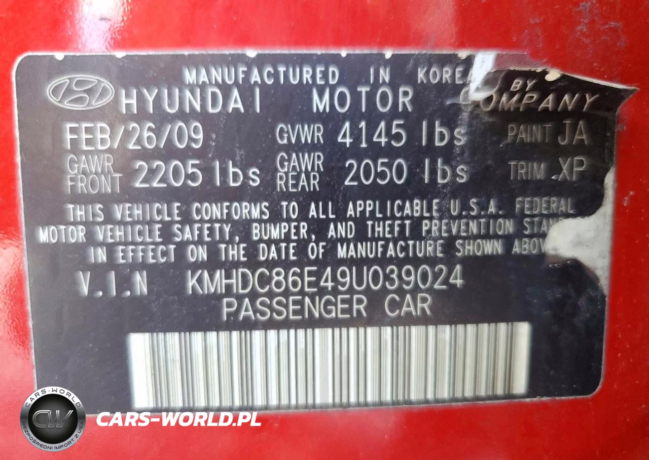 2009 Hyundai Elantra Touring VIN:KMHDC86E49U039024 - 13