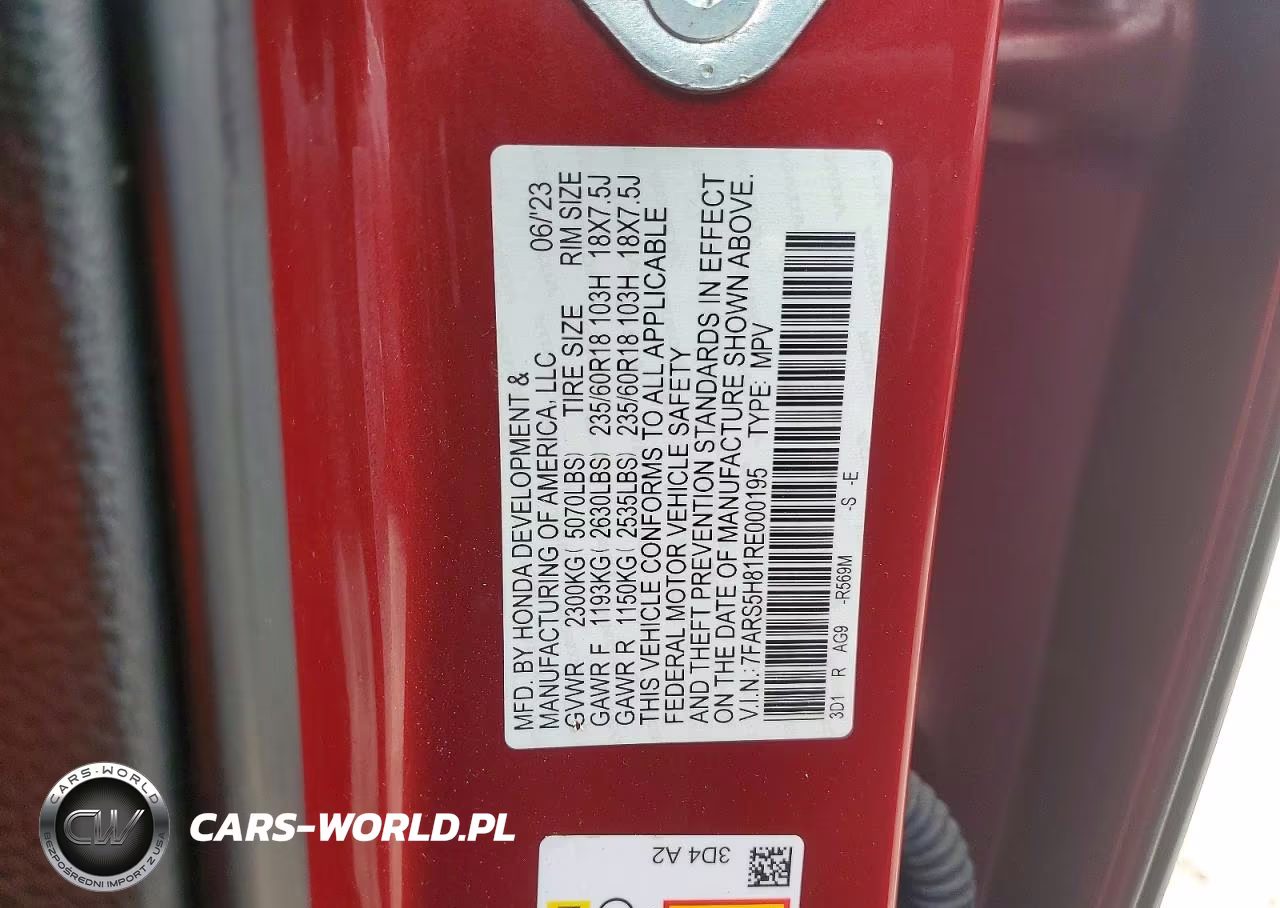 2024 Honda Cr-V Sport-L VIN:7FARS5H81RE000195 - 13