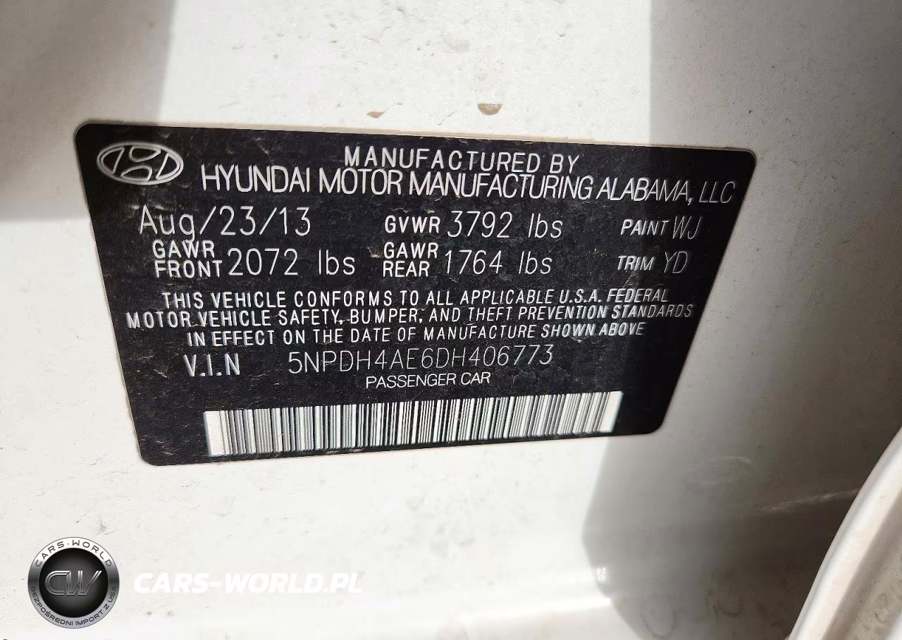 2013 Hyundai Elantra Gls VIN:5NPDH4AE6DH406773 - 12