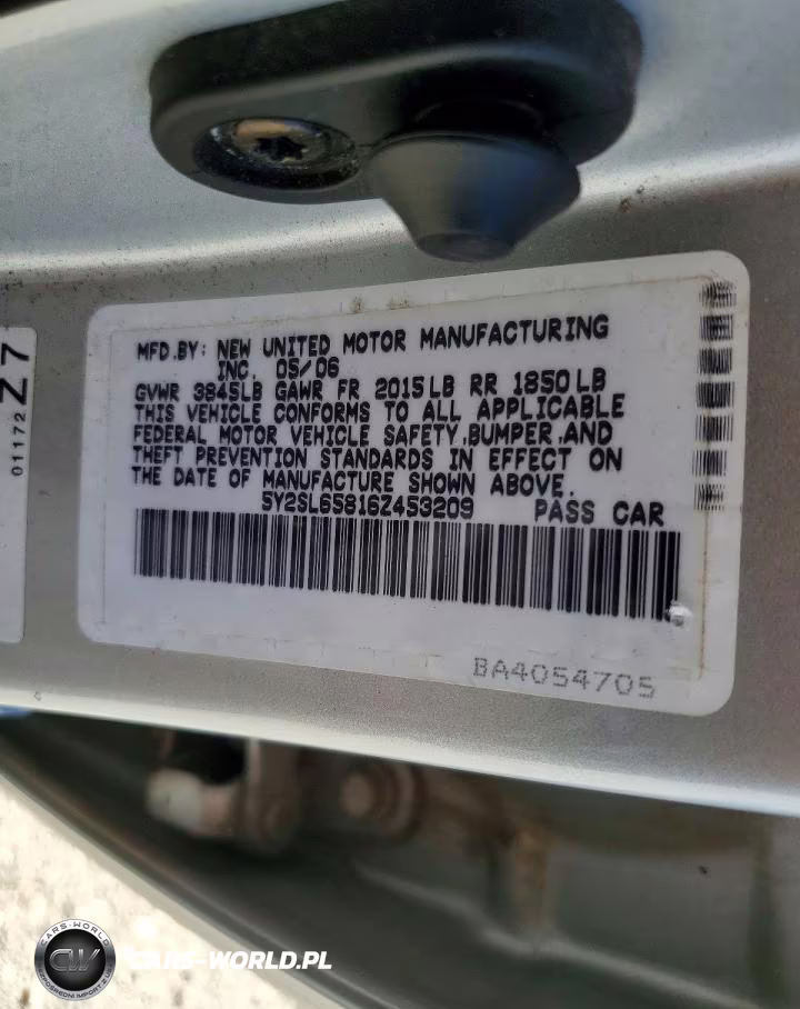2006 Pontiac Vibe VIN:5Y2SL65816Z453209 - 13