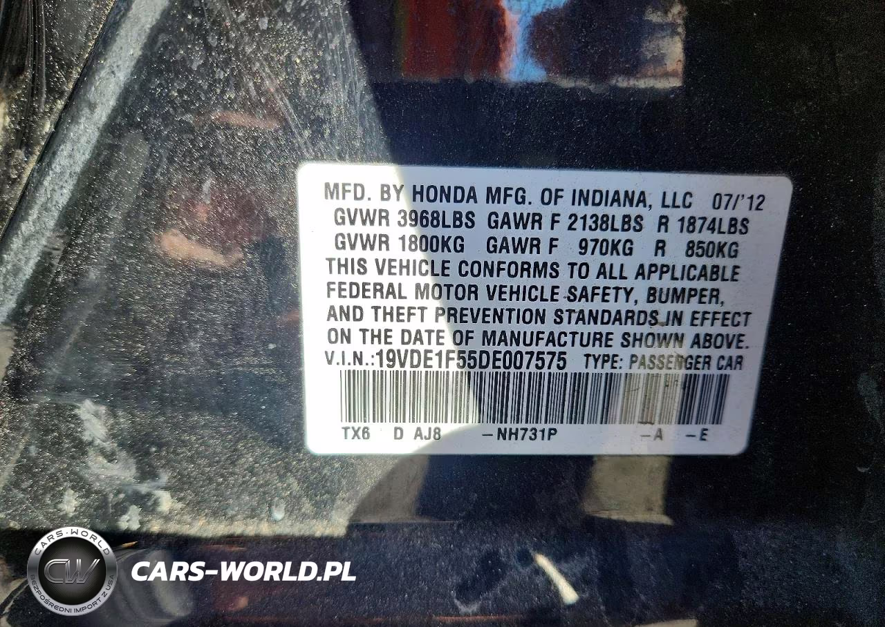 2013 Acura Ilx 20 Premium VIN:19VDE1F55DE007575 - 12
