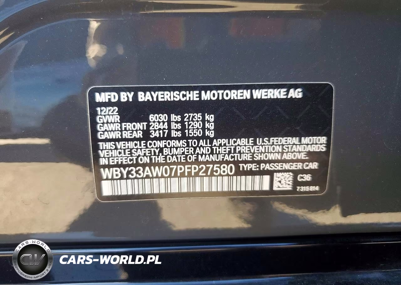 2023 BMW I4 M50 VIN:WBY33AW07PFP27580 - 13