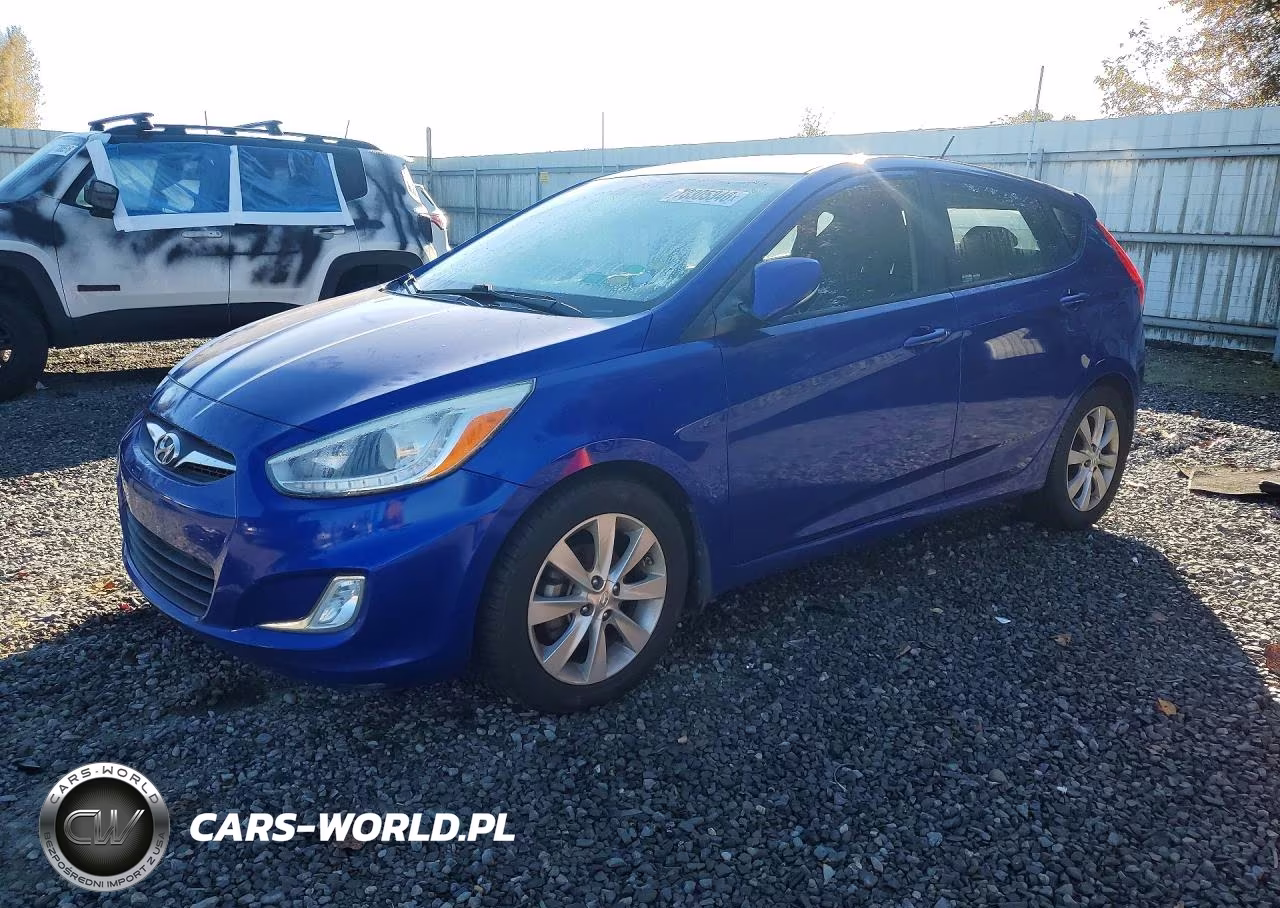 2014 Hyundai Accent Se VIN:KMHCU5AE4EU163805 - 1