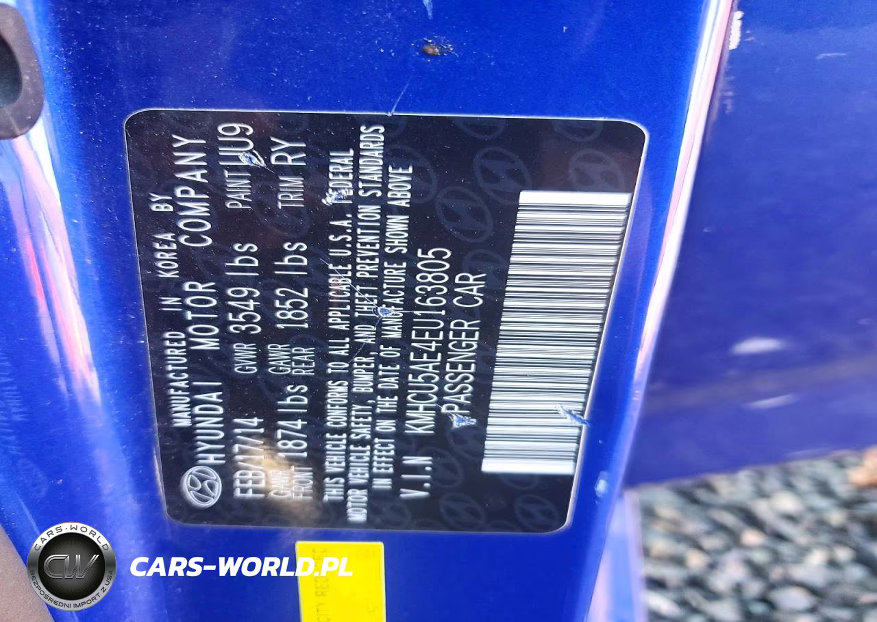 2014 Hyundai Accent Se VIN:KMHCU5AE4EU163805 - 13