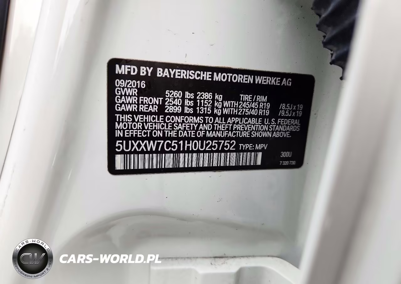 2017 BMW X4 xDrivem40I VIN:5UXXW7C51H0U25752 - 13