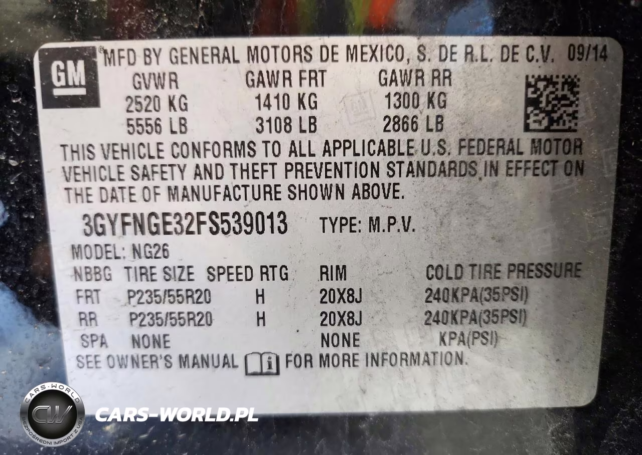 2015 Cadillac Srx Premium Collection VIN:3GYFNGE32FS539013 - 13