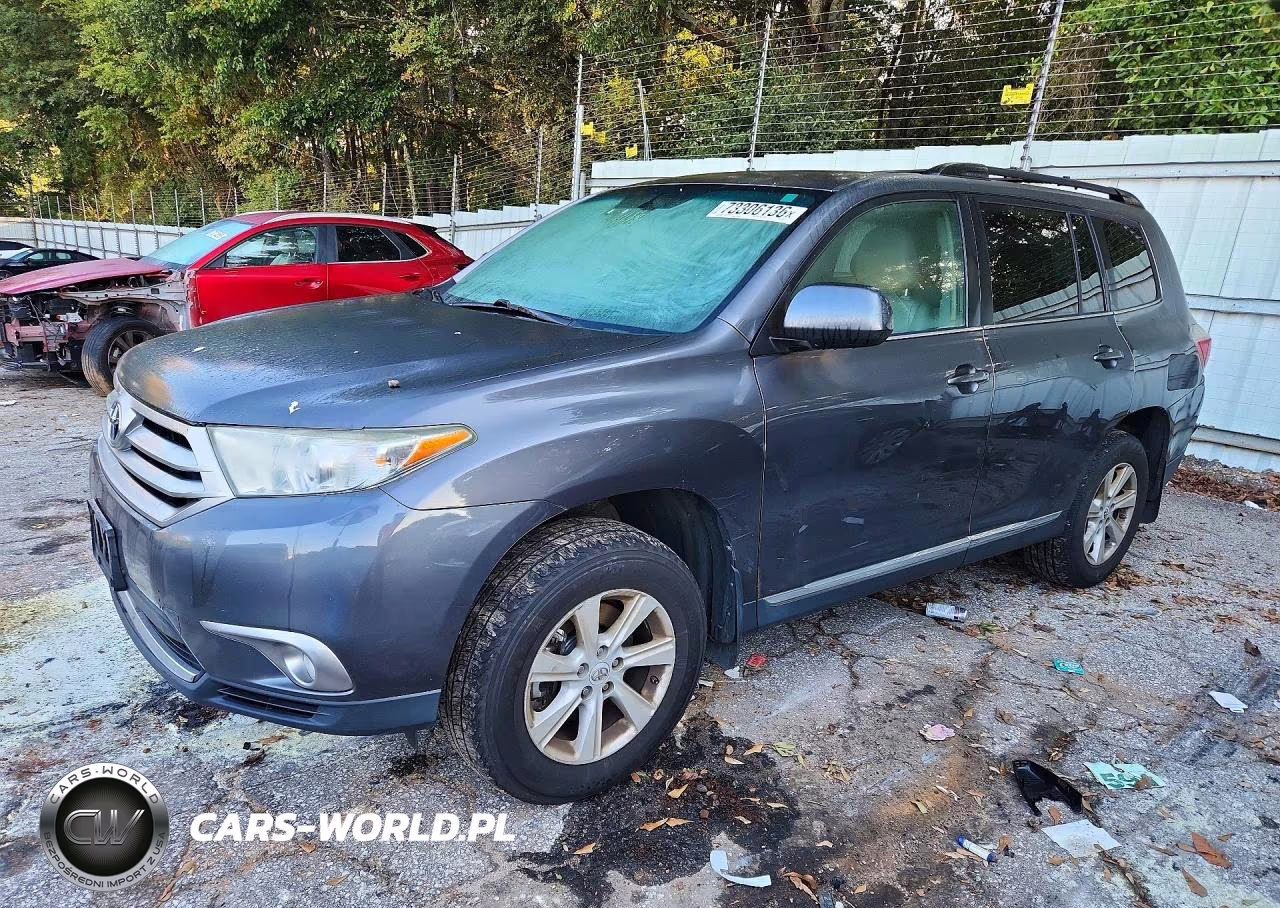 2012 Toyota Highlander Se VIN:5TDBK3EH8CS167422 - 1