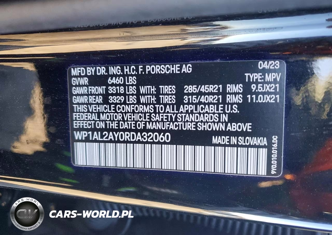 2024 Porsche Cayenne S VIN:WP1AL2AY0RDA32060 - 13