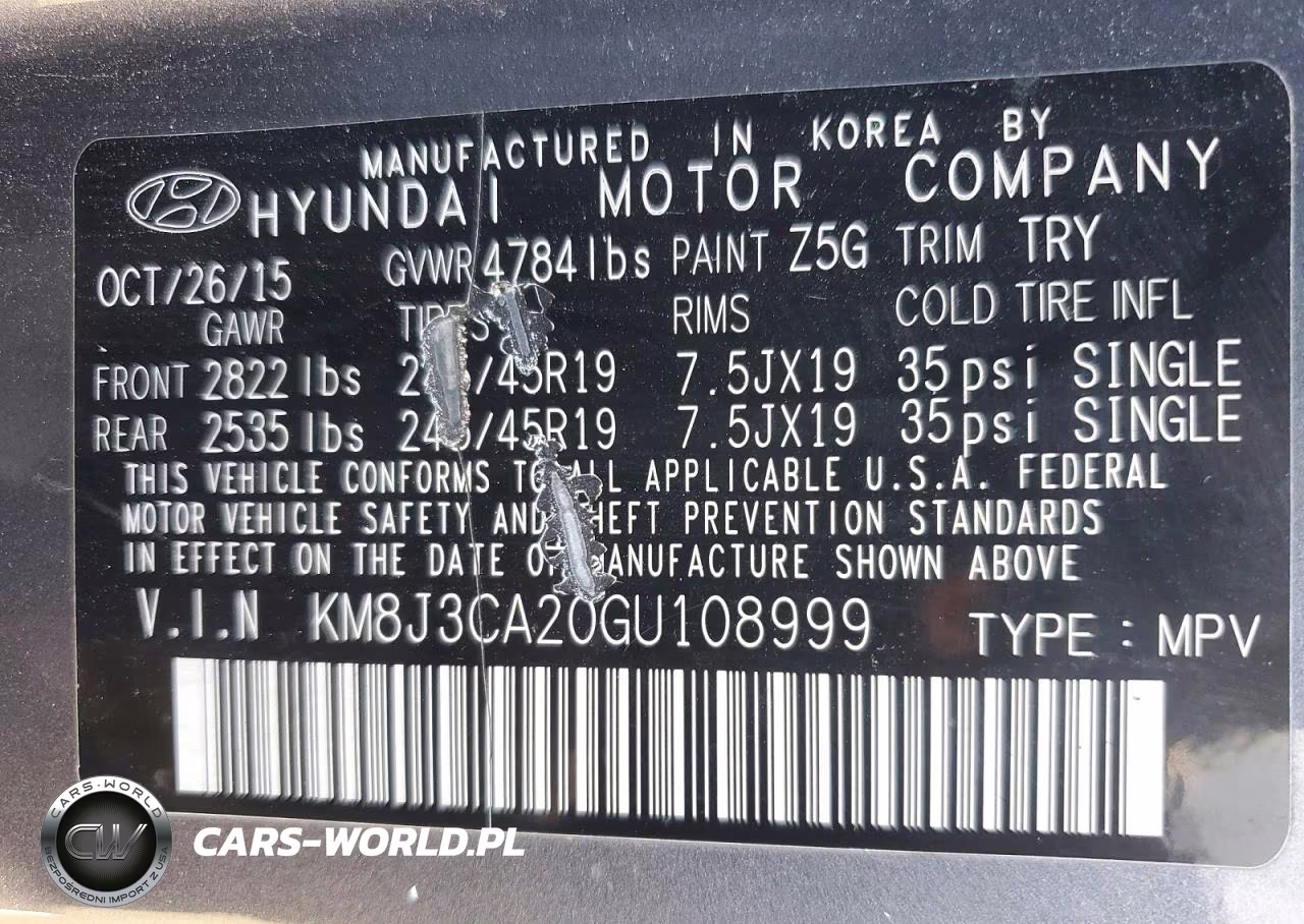 2016 Hyundai Tucson Limited VIN:KM8J3CA20GU108999 - 14