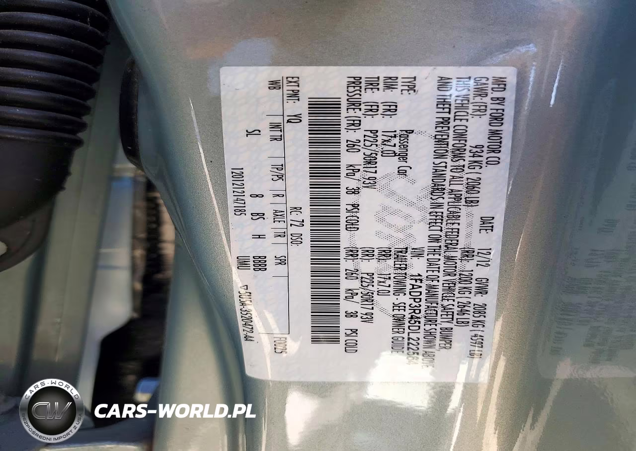 2013 Ford Focus Bev VIN:1FADP3R45DL222564 - 12