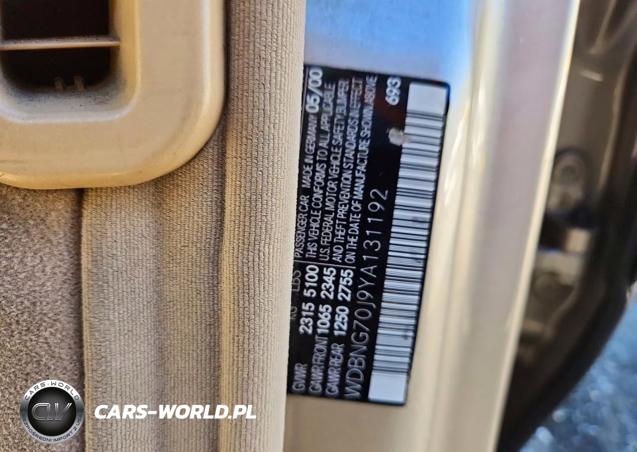2000 Mercedes-Benz S 430 VIN:WDBNG70J9YA131192 - 12