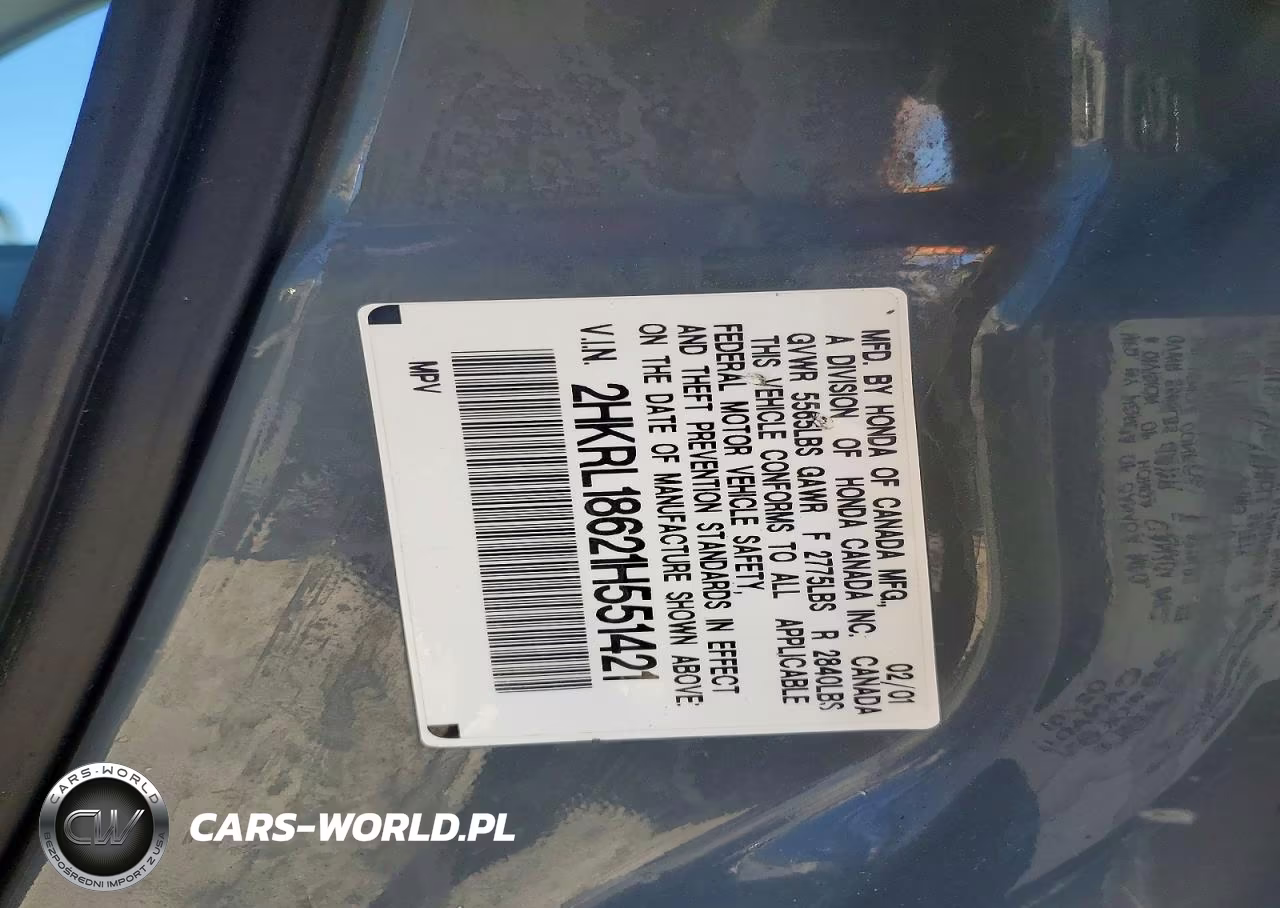 2001 Honda Odyssey Ex VIN:2HKRL18621H551421 - 13