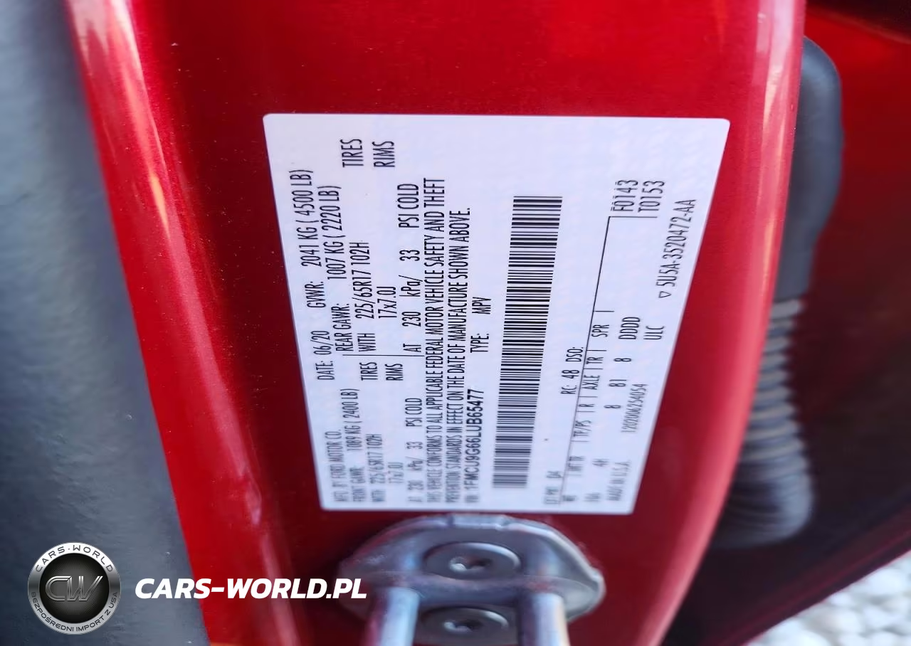 2020 Ford Escape Se VIN:1FMCU9G66LUB65477 - 13