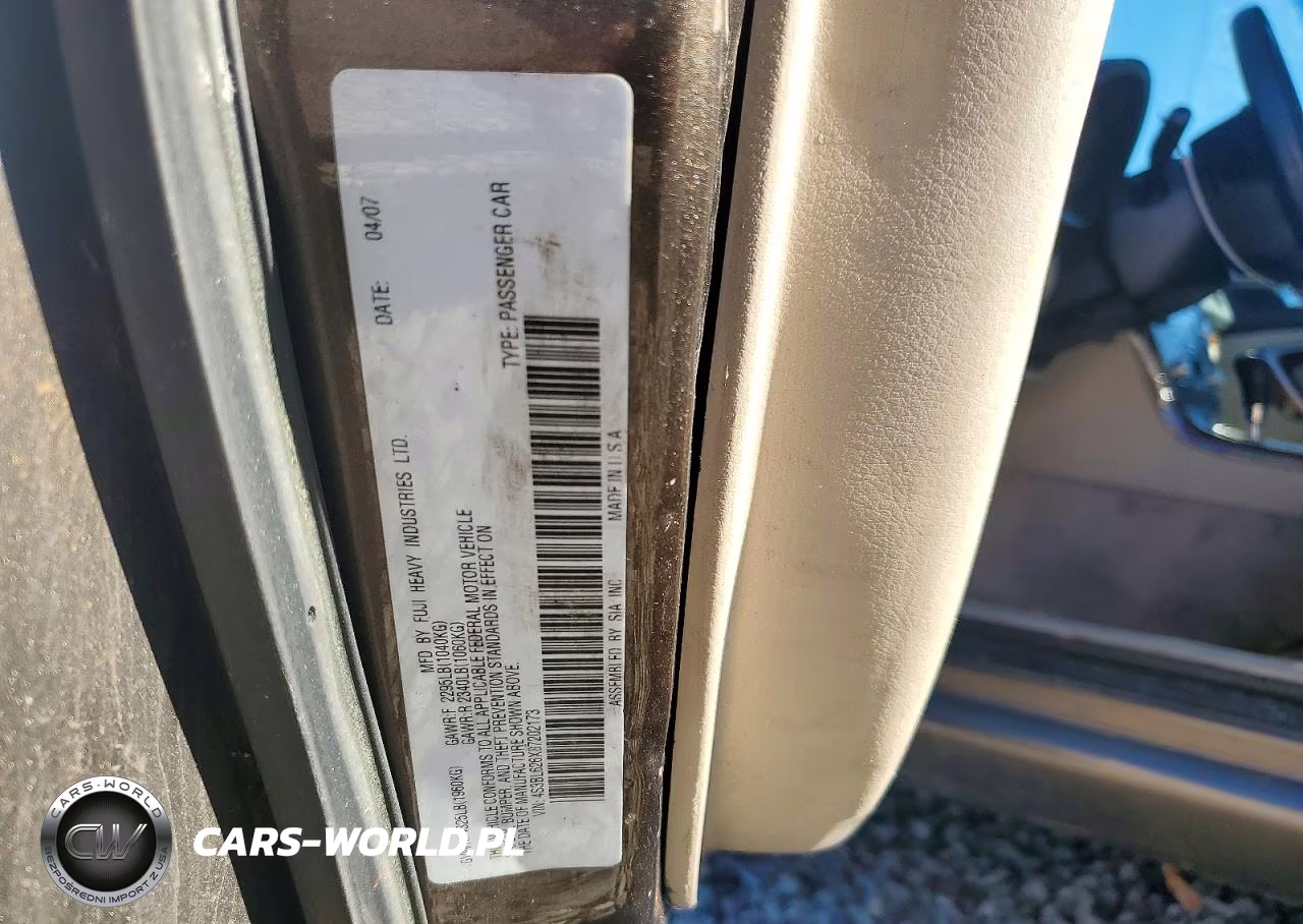 2008 Subaru Legacy 2.5I Limited VIN:4S3BL626X87202173 - 13