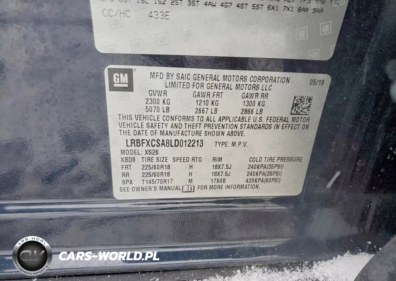 2020 Buick Envision Essence VIN:LRBFXCSA8LD012213 - 13