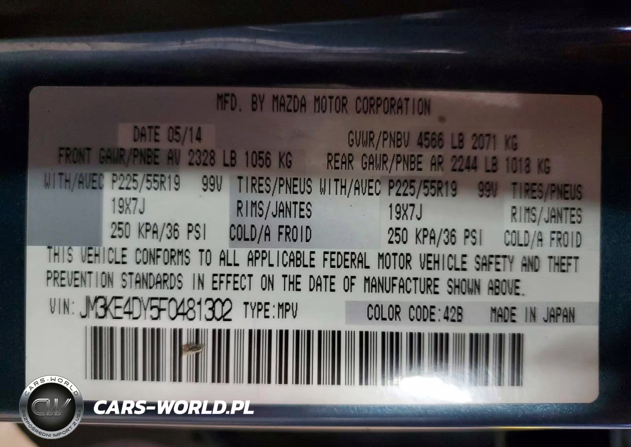 2015 Mazda Cx-5 Gt VIN:JM3KE4DY5F0481302 - 13