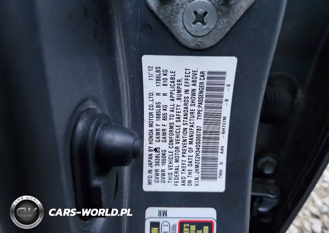 2013 Honda Insight VIN:JHMZE2H34DS000787 - 13