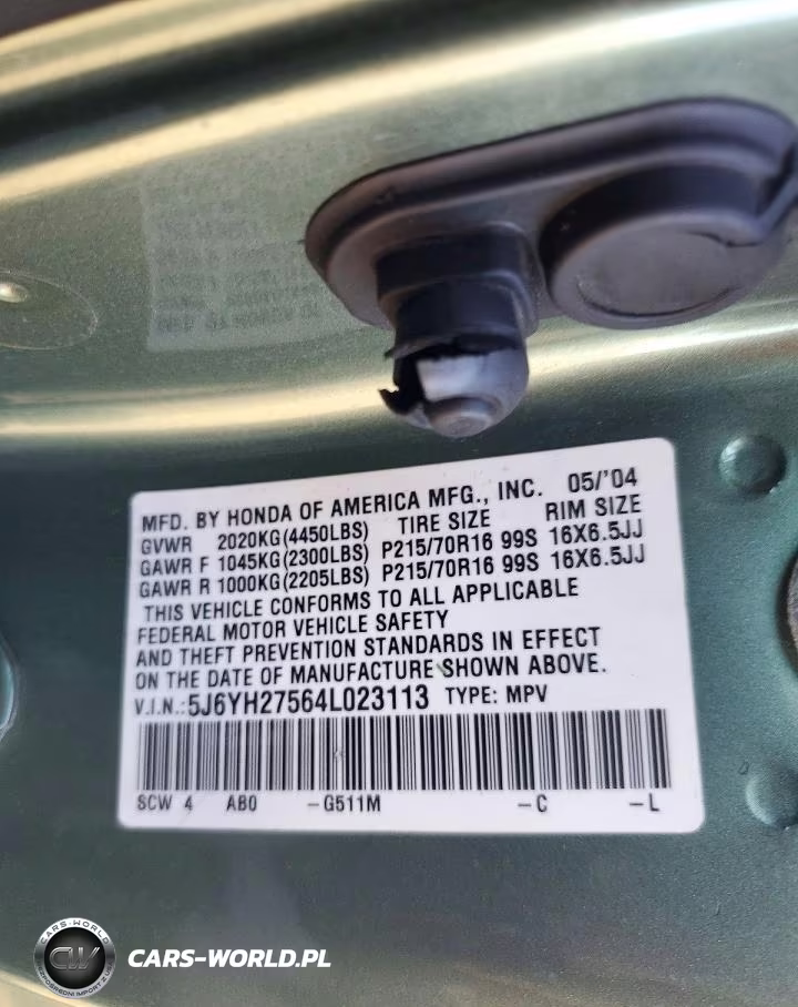 2004 Honda Element Ex VIN:5J6YH27564L023113 - 13